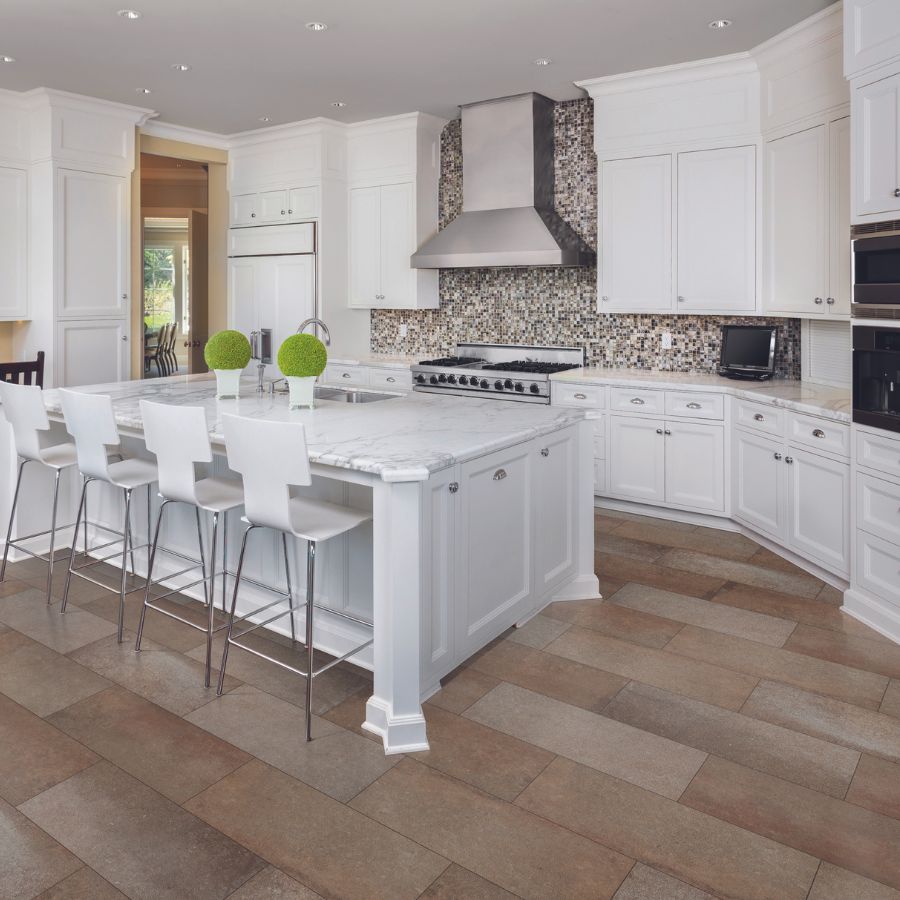 Backsplash in a kitchen